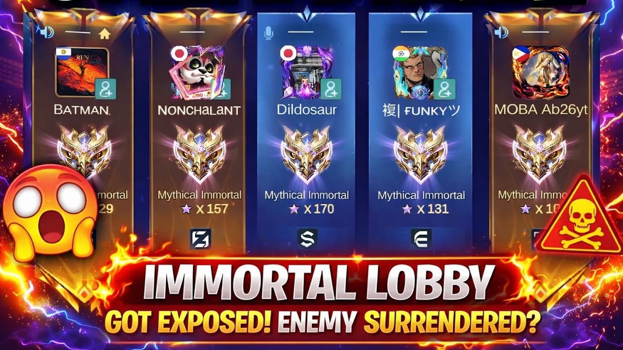 Immortal Lobby Got EXPOSED 😳 5 Man Squad Too Strong!