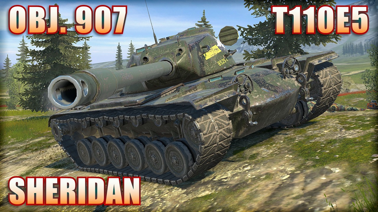 T110E5 ● SHERIDAN ● OBJ. 907 | World of Tanks Blitz Replays