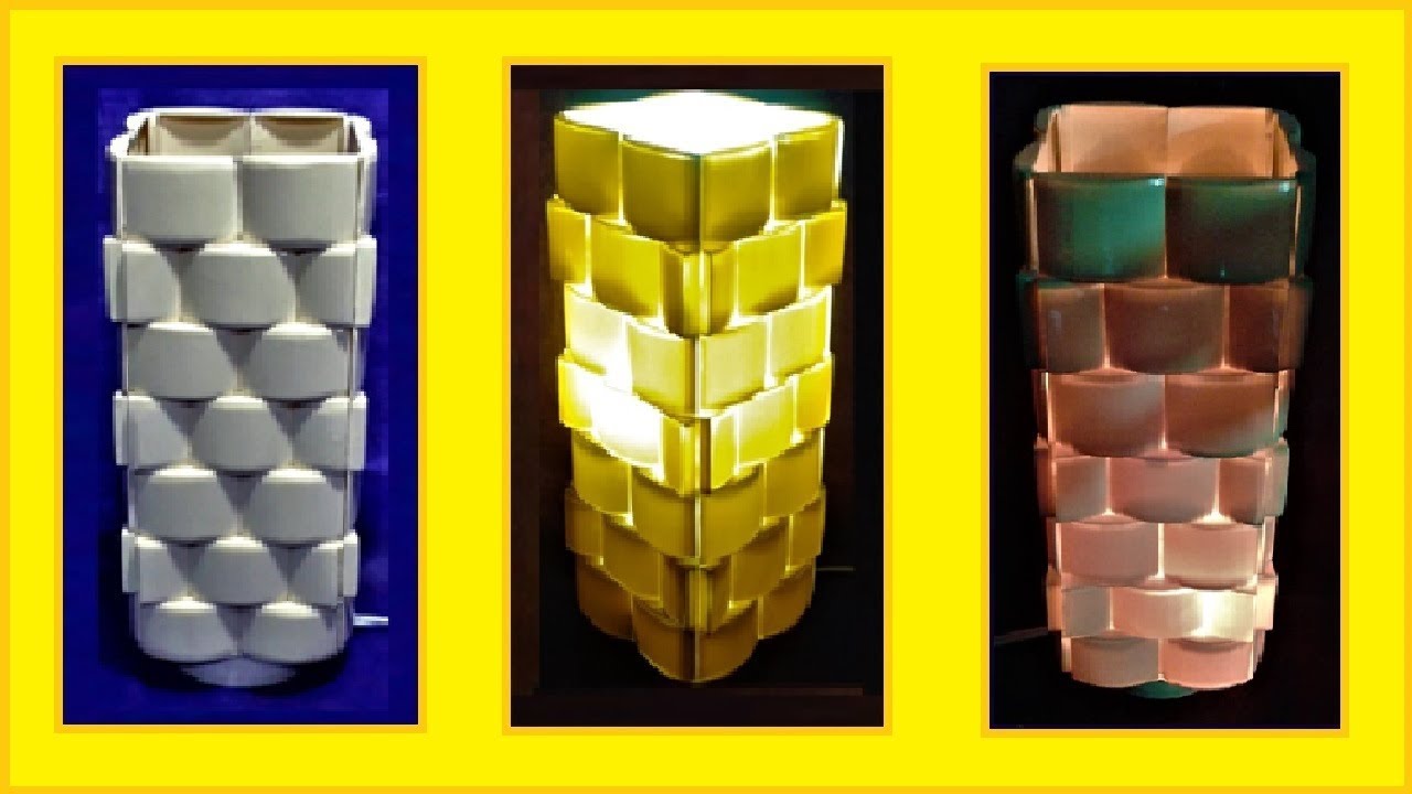Como Fazer Luminária 3D de PVC passo a passo