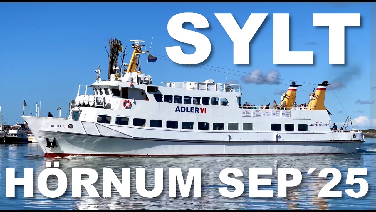 SYLT IM HERBST: September 2025 in Hörnum  ☀️🌊❤️ Hafen und Hauptstrand bei Sonnenschein [4K UHD]