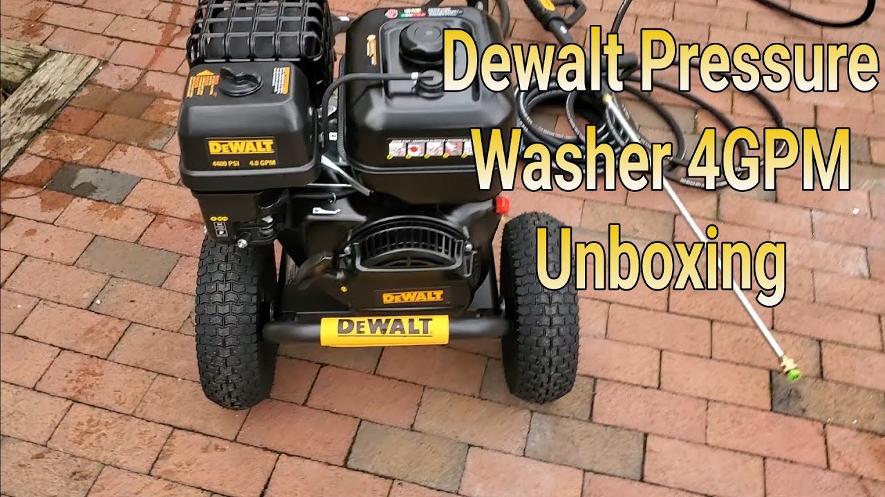Dewalt 4400 PSI 4 GPM UNBOXING