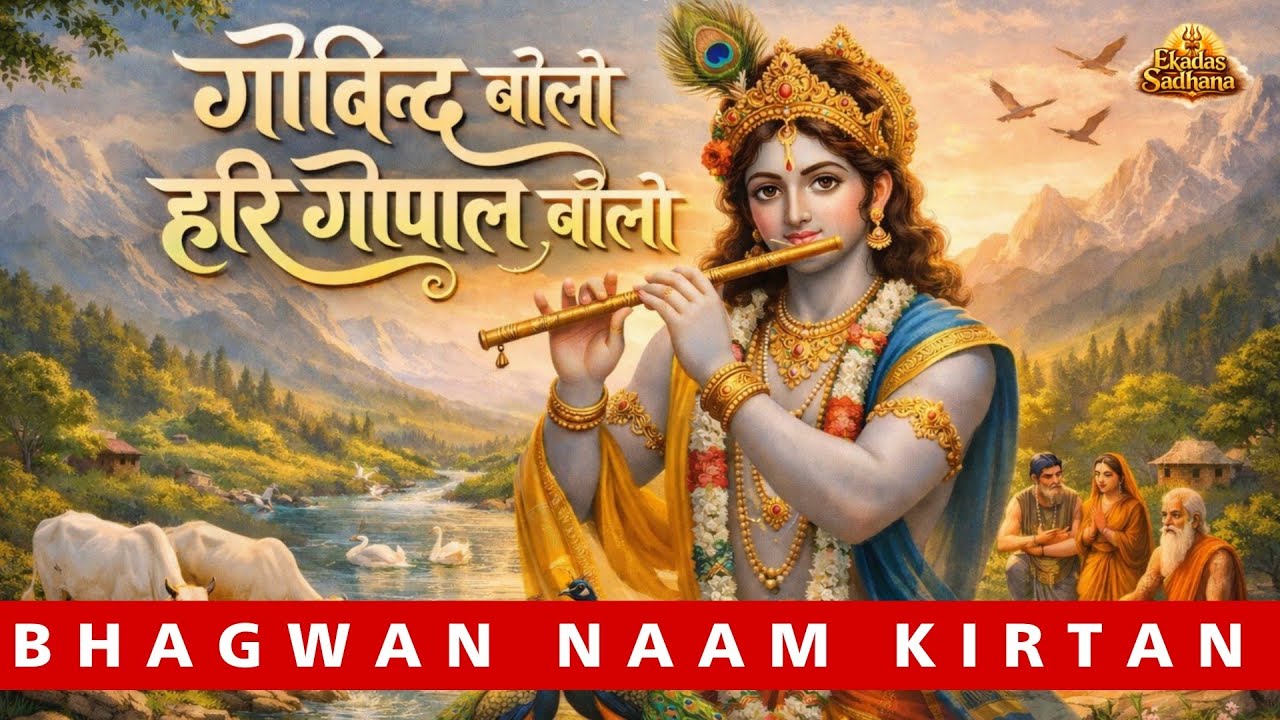 Naam Kirtan - गोविन्द बोलो हरि गोपाल बोलो | Peaceful Krishna Bhajan for Meditation & Inner Peace