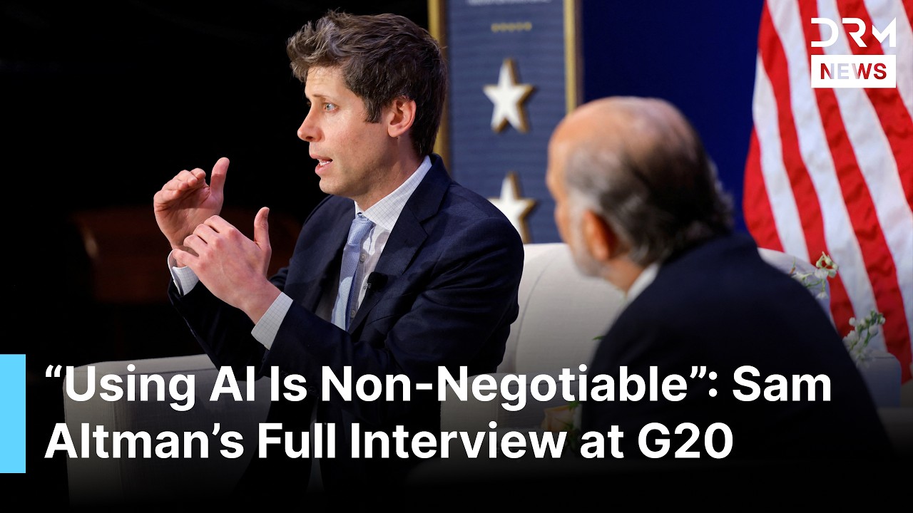 FULL INTERVIEW: Sam Altman on OpenAI, New AI Model, Governments and Global Growth at G20 | AI1G
