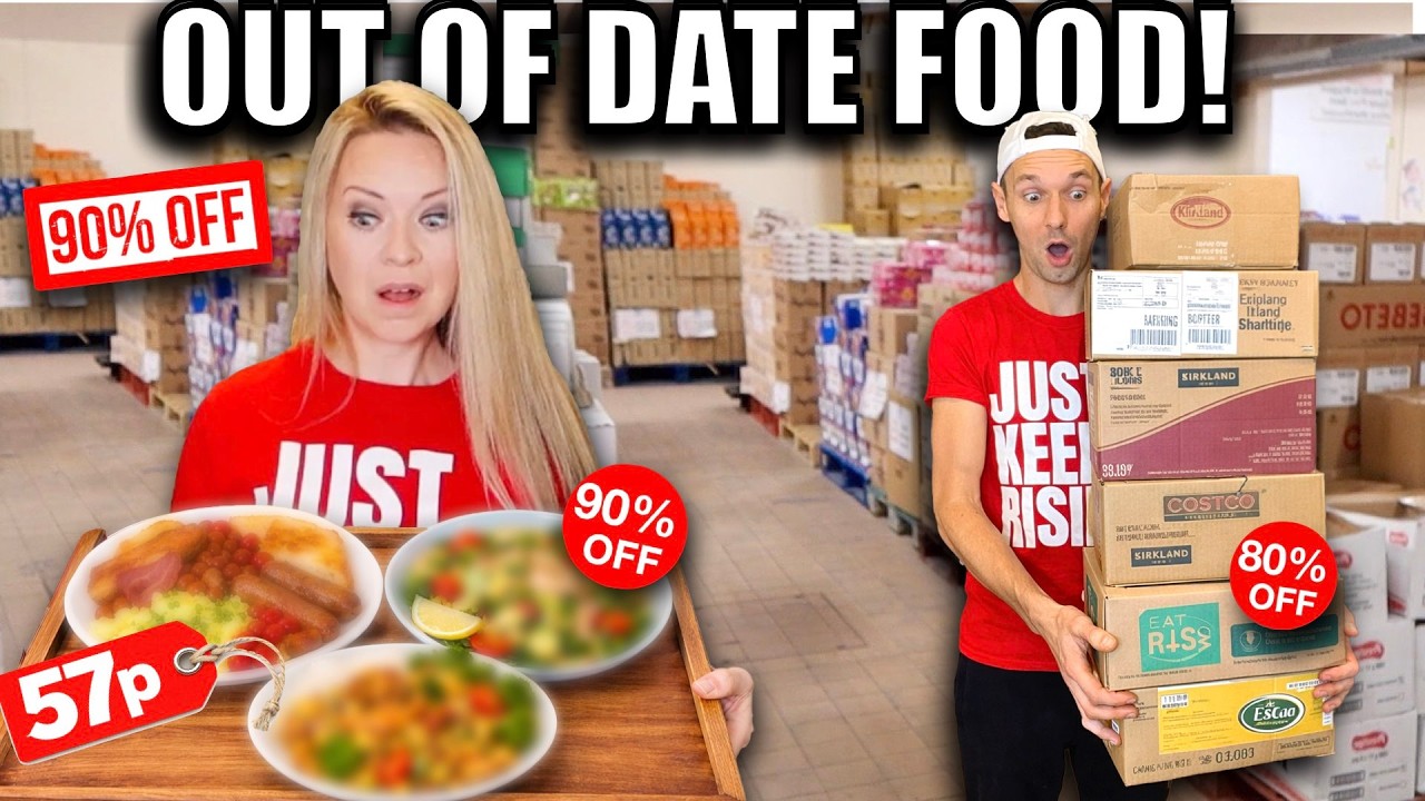 OH NO! We ONLY ate OUT-OF-DATE DISCOUNTED food for the ENTIRE DAY! Rogers money saving challenge