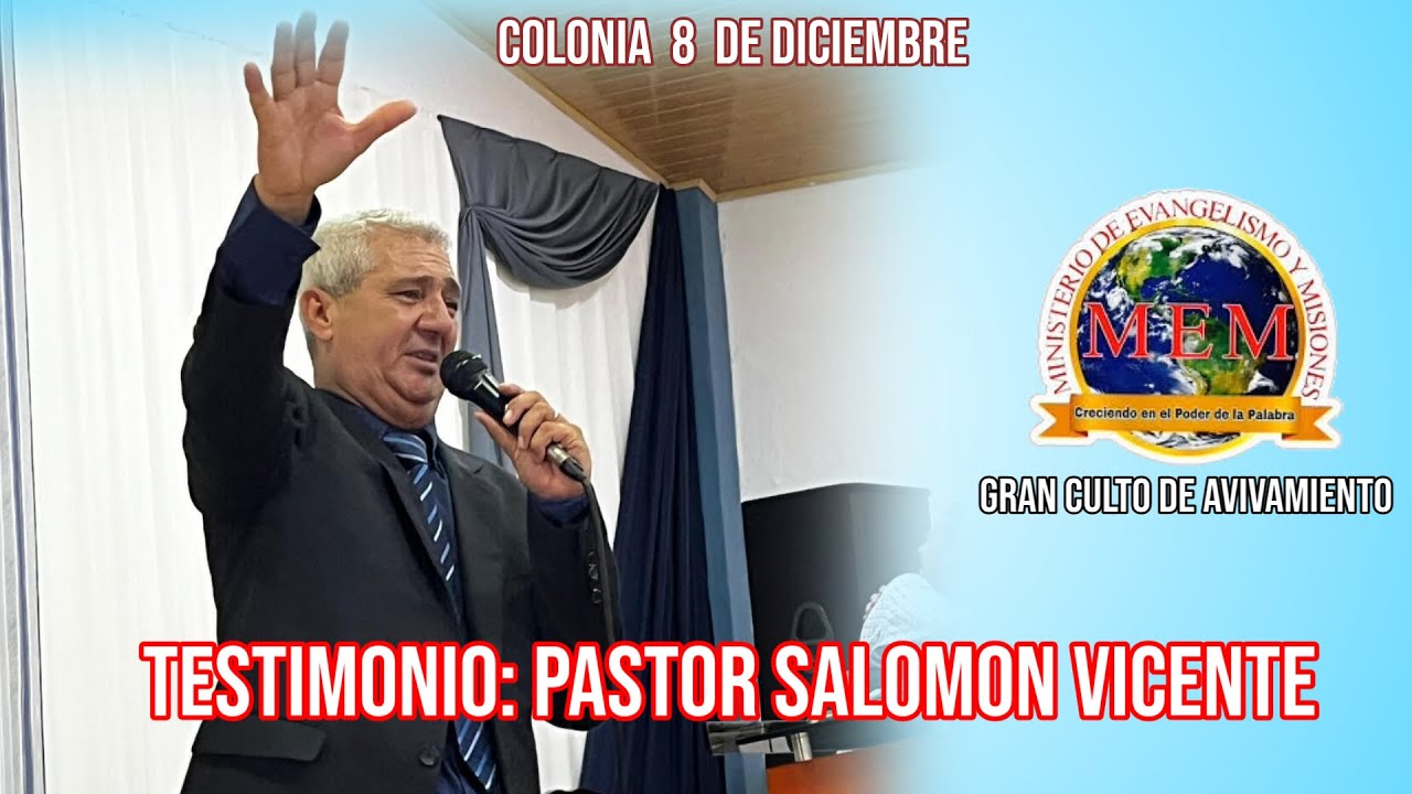 🔥Testimonio Pr. Salomón Vicente - Gran Cierre del  Culto de Avivamiento (Itapúa)🔥