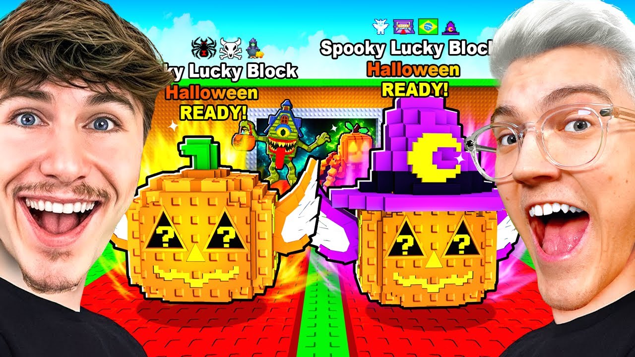 SPOOKY LUCKY BLOCK BATTLE avec KEVKO sur Steal a Brainrot
