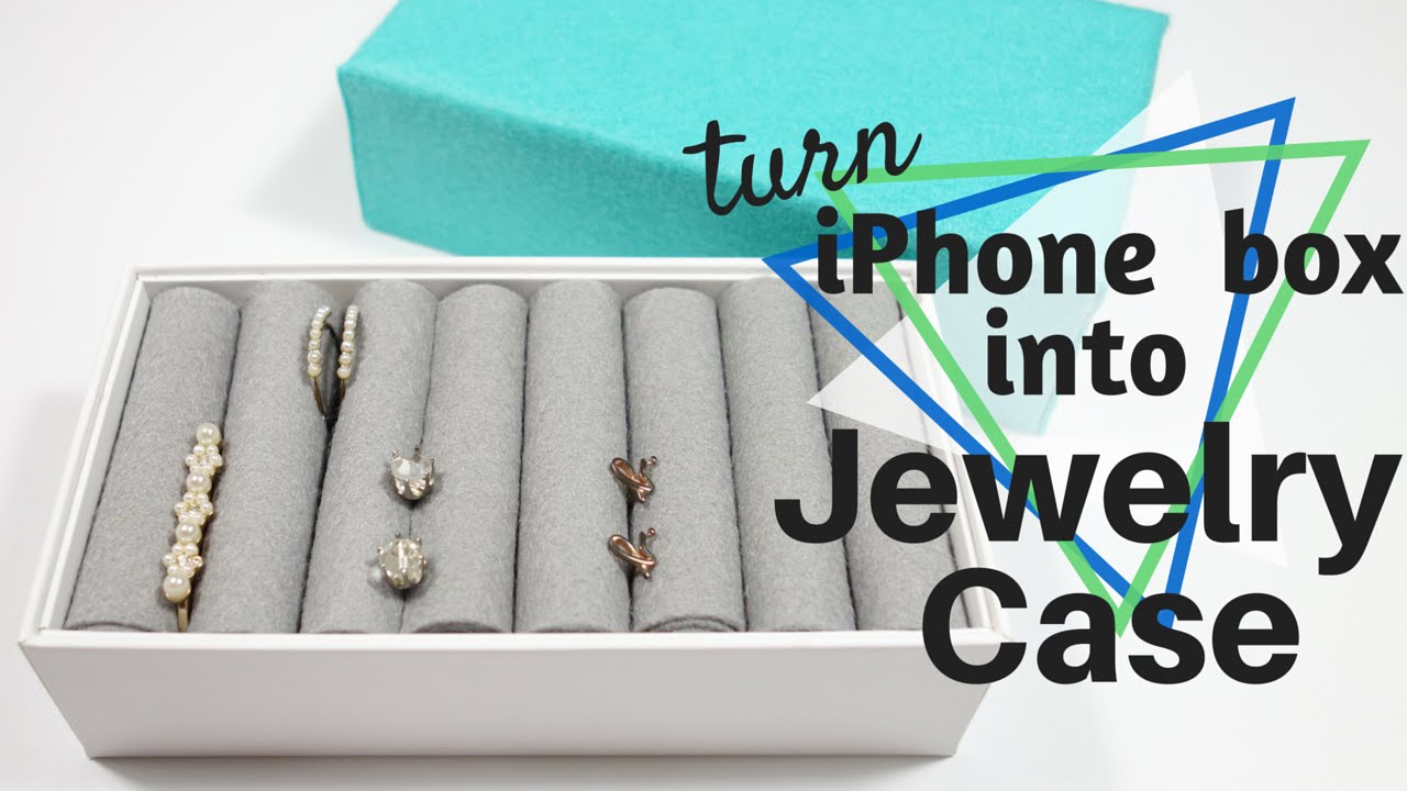 改造手機盒變身華麗飾品盒/ Turn a iPhone box into a jewelry case | 安妮，手作吧！