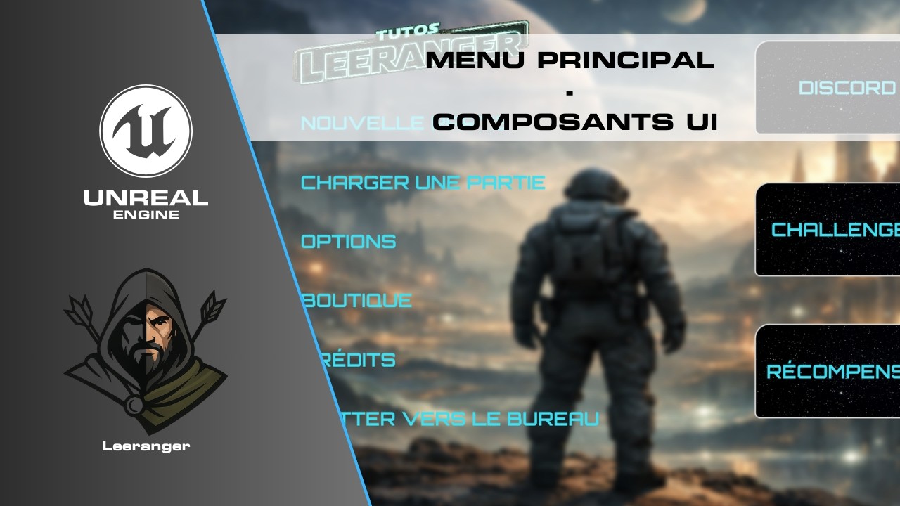UE5 – Menu Options : Components UI & design de la page (Blueprint)