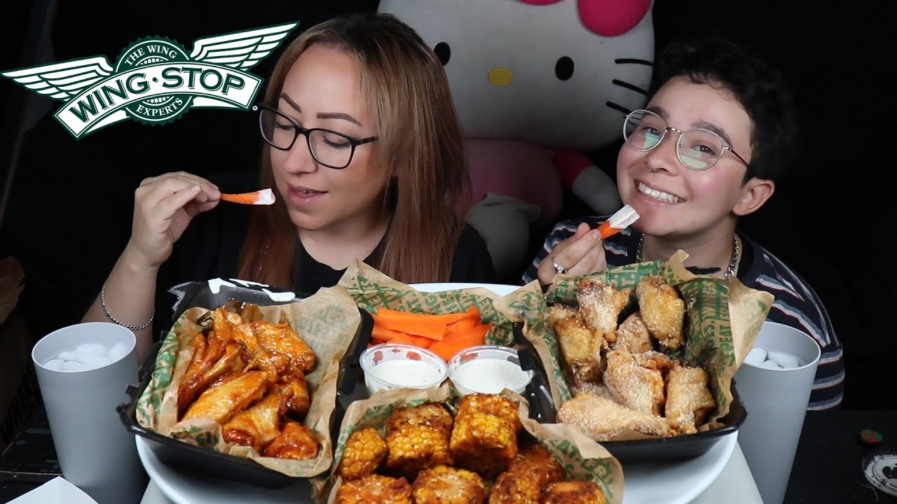 WINGSTOP MUKBANG | MANGO HABANERO AND GARLIC PARM
