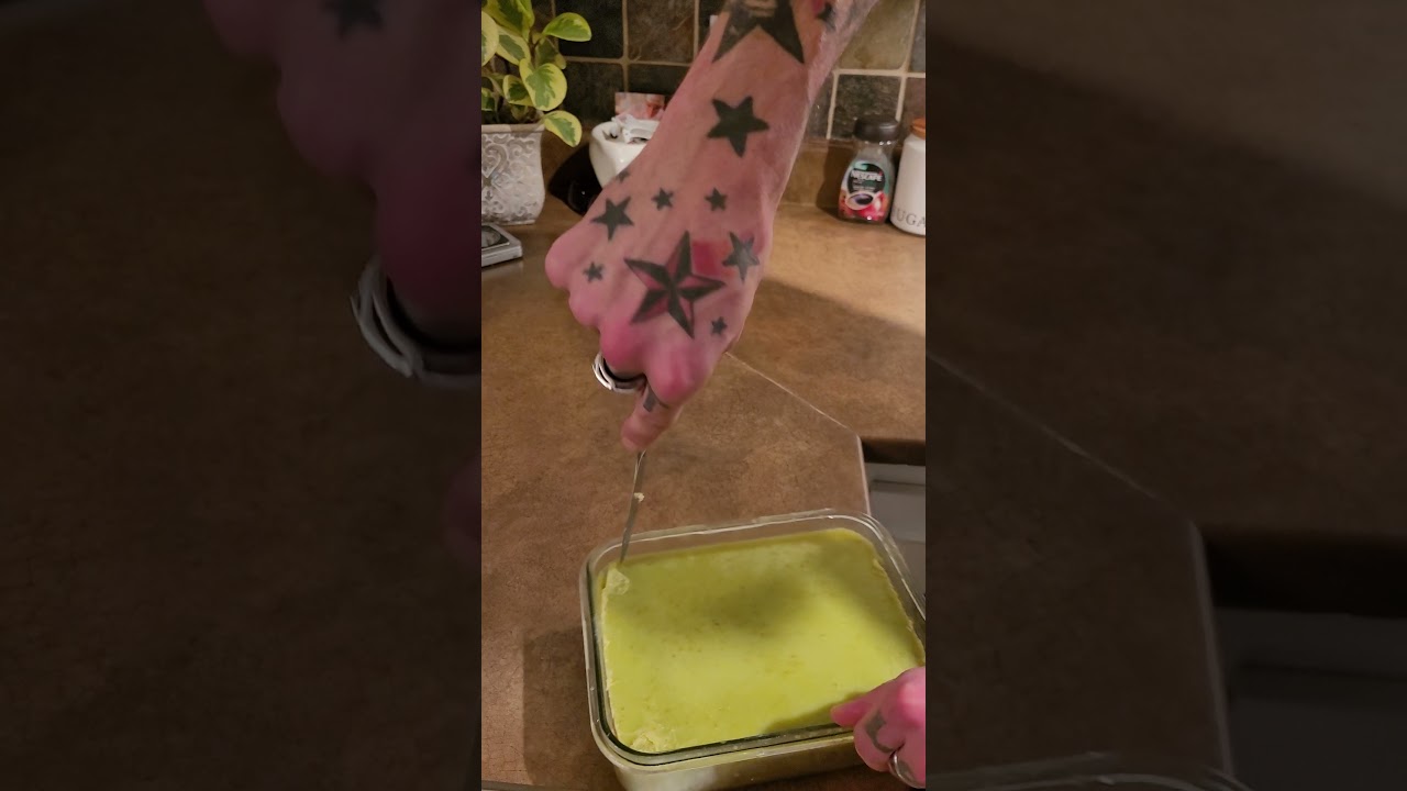 draining water from cannabutter after it cooled down