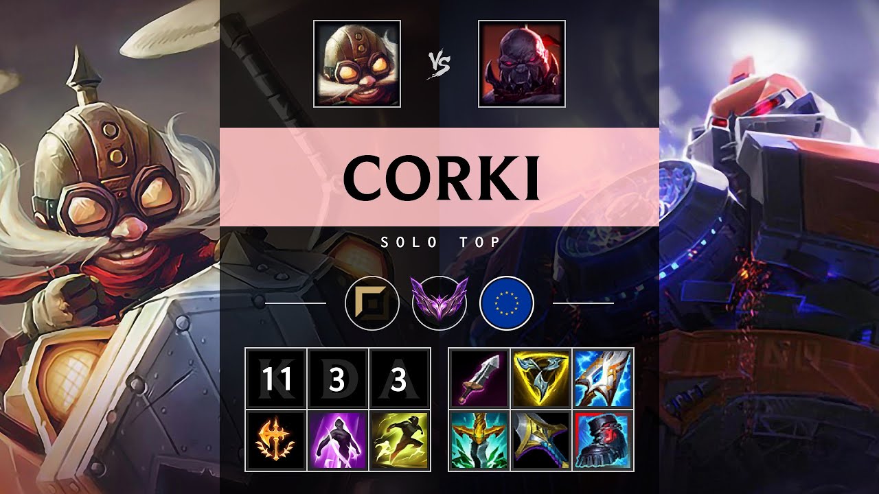 Corki Top vs Sion - EUW Master Patch 25.17