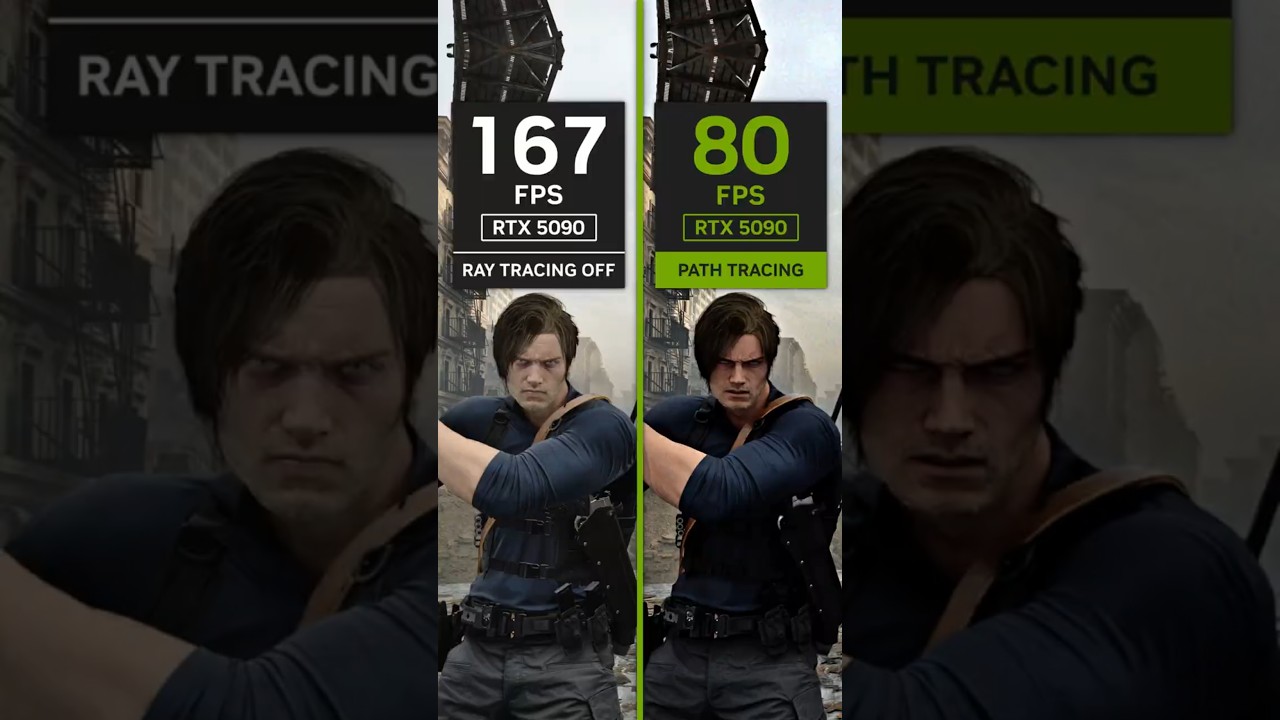 RTX 5090 on Resident Evil Requiem, FPS/Graphics Comparison