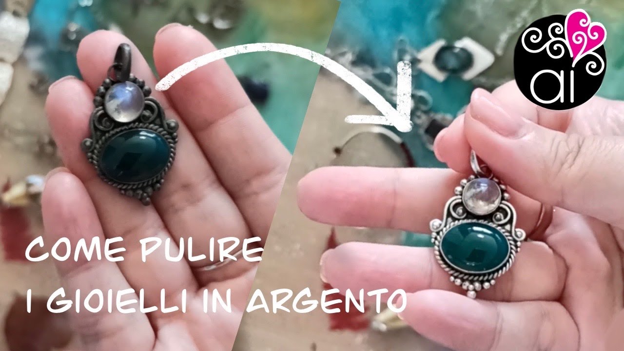 Come Pulire l'Argento | Pulizia di vecchi Gioielli in Argento Ossidati e Anneriti