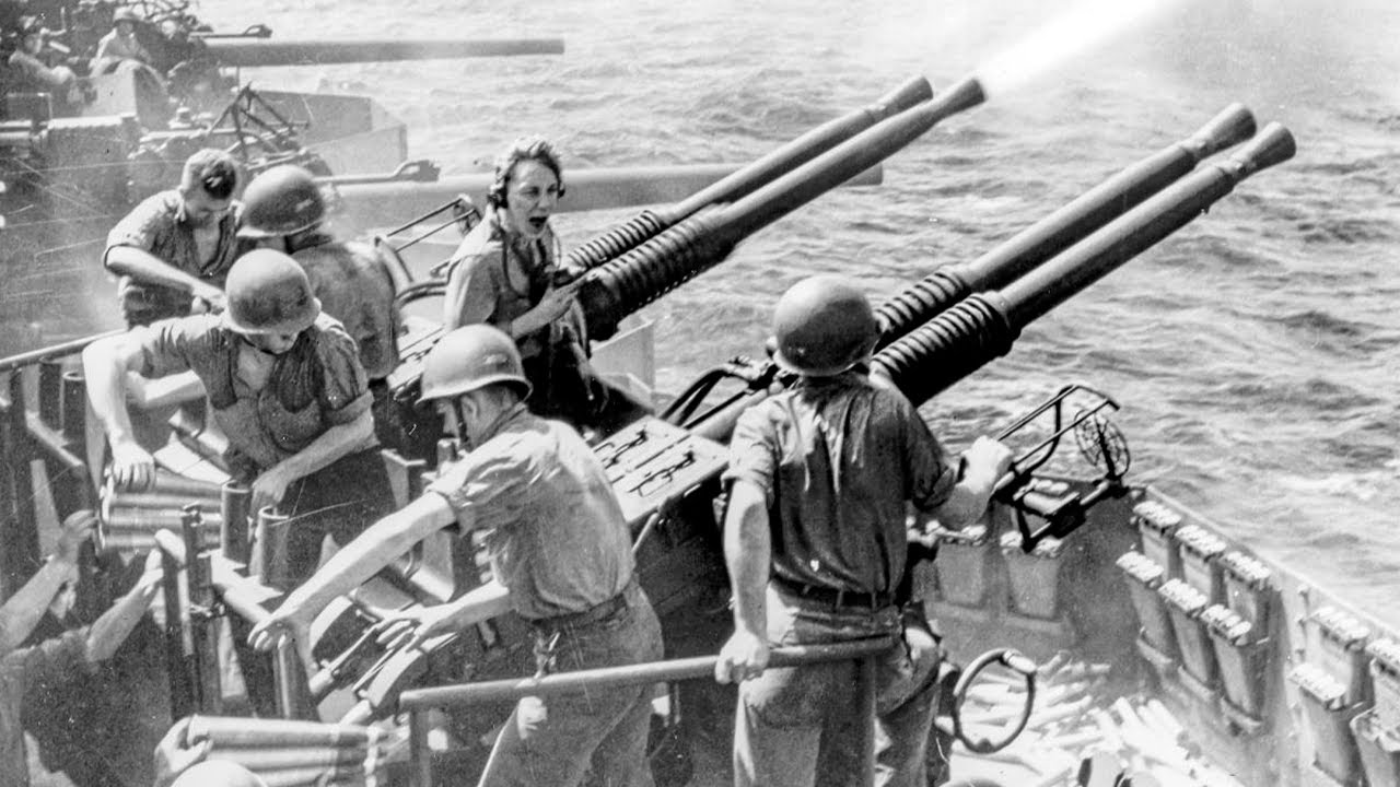 Japanese Snipers Were Terrified When U.S. Marines Used 40mm Cannons - 8 Positions Destroyed in 7 Min