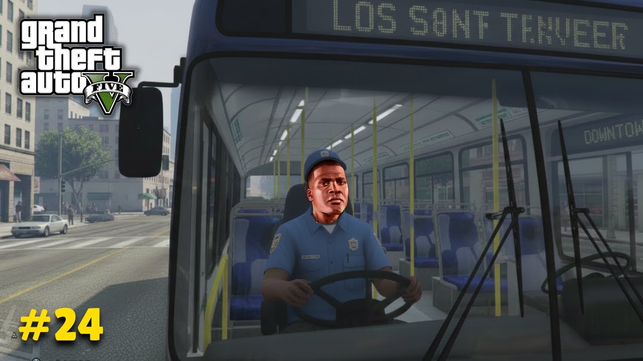 I BECAME A BUS DRIVER IN GTA V 🚍😂 GTA 5 GAMEPLAY #24