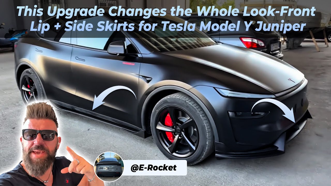 Tesla Model Y Juniper Front Lip + Side Skirts | Complete OEM+ Sport Exterior Kit
