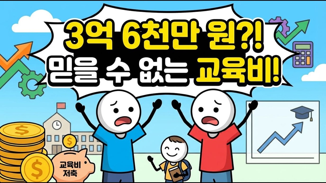 아이 교육비, 3억 6천만 원의 충격!