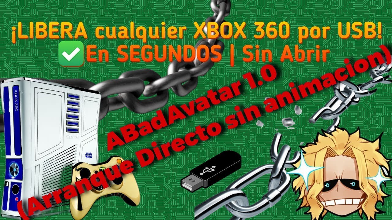 ¡¡LIBERA cualquier XBOX 360 por USB! En SEGUNDOS | Sin Abrir + AURORA + ABadAvatar Arranque Directo