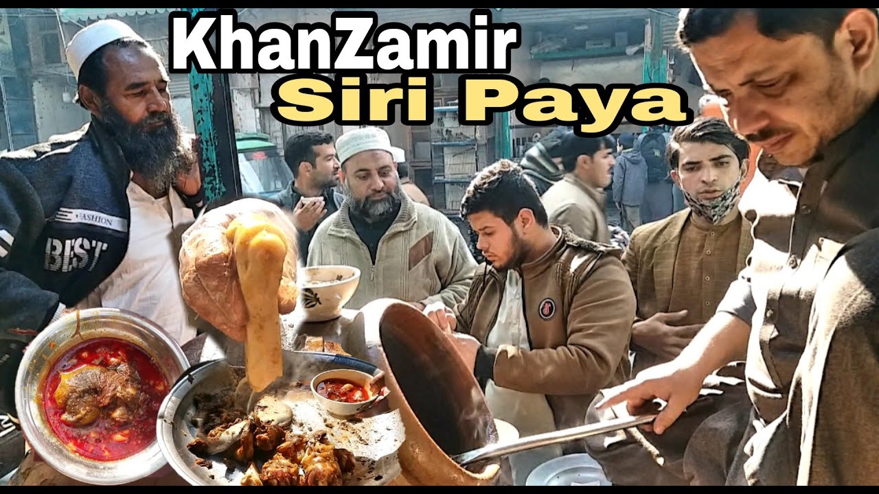 KhanZameer Siri Paye | Peshawari Tasty Nashta | Kohati Gate Paye | Subha ka Nashta Food | PeshawarZ