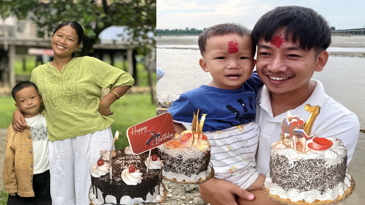 Mero Jetha chora 7 years complete 🎂🥳❤️Sarai cakes Katna Rahar Garx 🥰#villagelife #birthdaywishes 