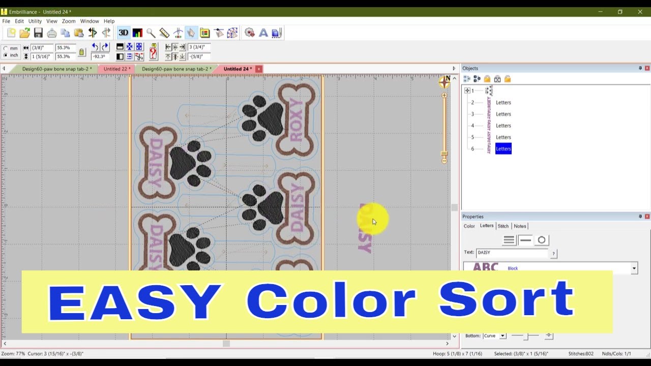 Embrilliance Essentials - Color Sort