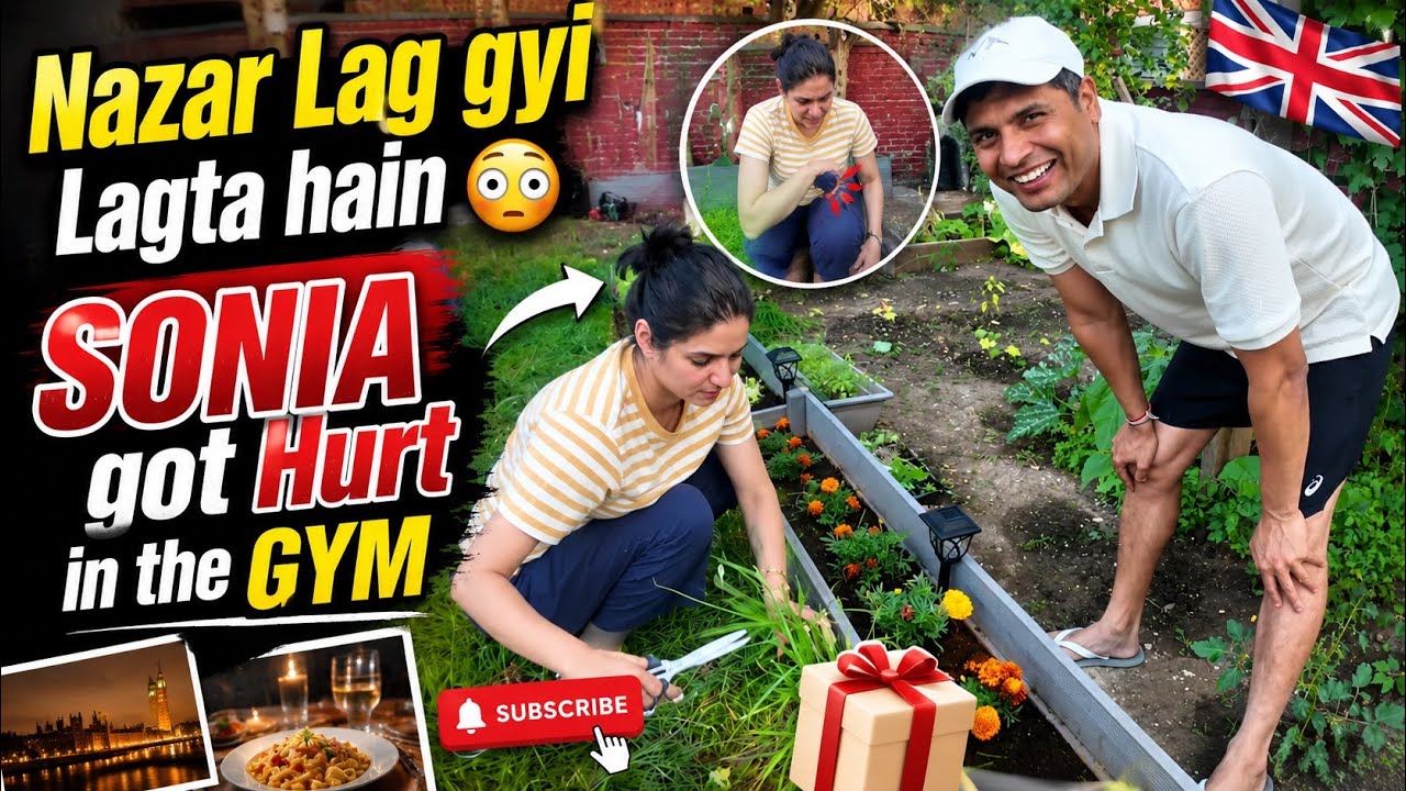 Nazar Lag gyi Lagta hain 😳 SONIA got Hurt in the GYM | Indian Family in UK 🇬🇧 