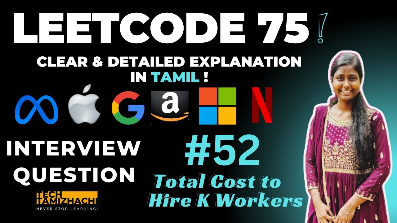 LeetCode 75: Total Cost to Hire K Workers🔥| Python + Java Explained with Example | Min Heap Approach