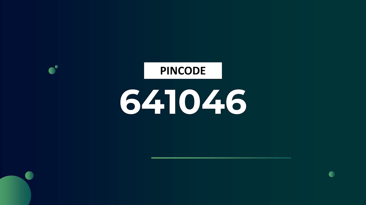 Pincode 641046 - Marudamalai, Bharathiyar University & More