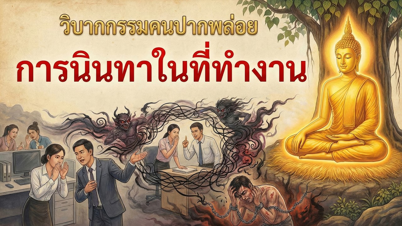 วิบากกรรมคนปากพล่อย! นินทาในที่ทำงาน ระวังกรรมตามทันเร็วกว่าที่คิด  🙊 #นินทา สังคมออฟฟิศ #วจีกรรม
