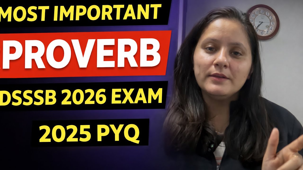 Class 7... proverb ll most important for dsssb ll 2025 pyq
