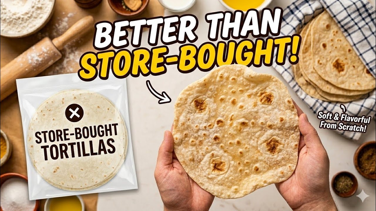 How to Make Wheat Tortillas From Scratch 🌮 | Cooking Without Borders
