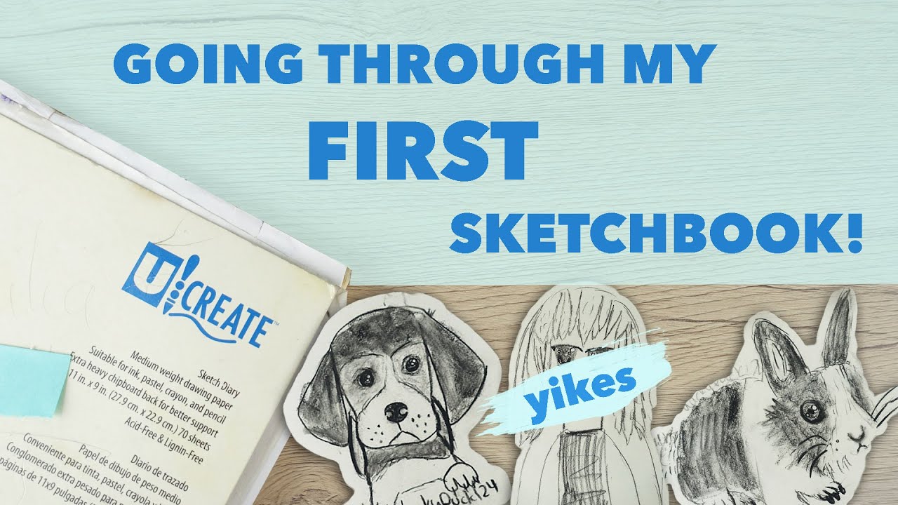 MY FIRST EVER SKETCHBOOK? || Sketchbook Tour 1
