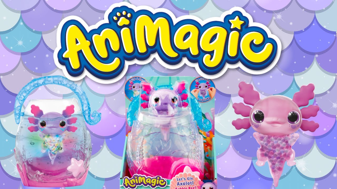 Animagic Let&rsquo;s Glo Axolotl Bubble Reef Unboxing & Playthrough