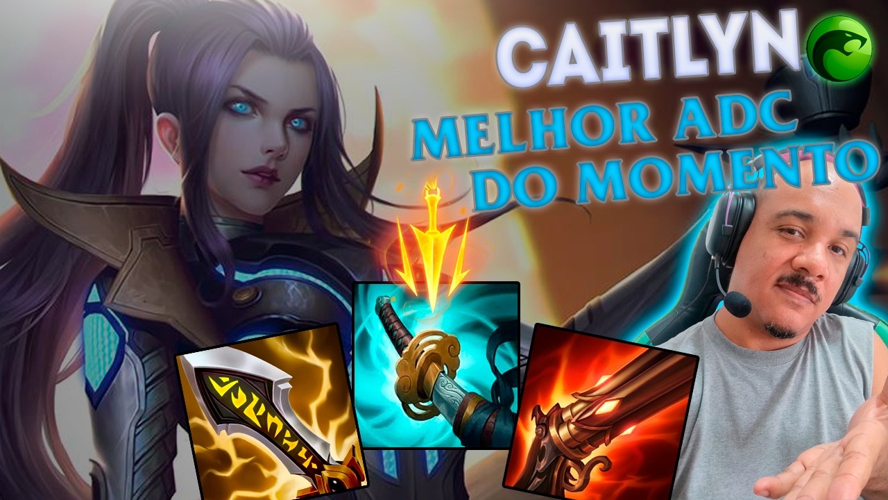 CAITLYN O MELHOR ADC DO MOMENTO l Guia S16 Gameplay - League Of Legends