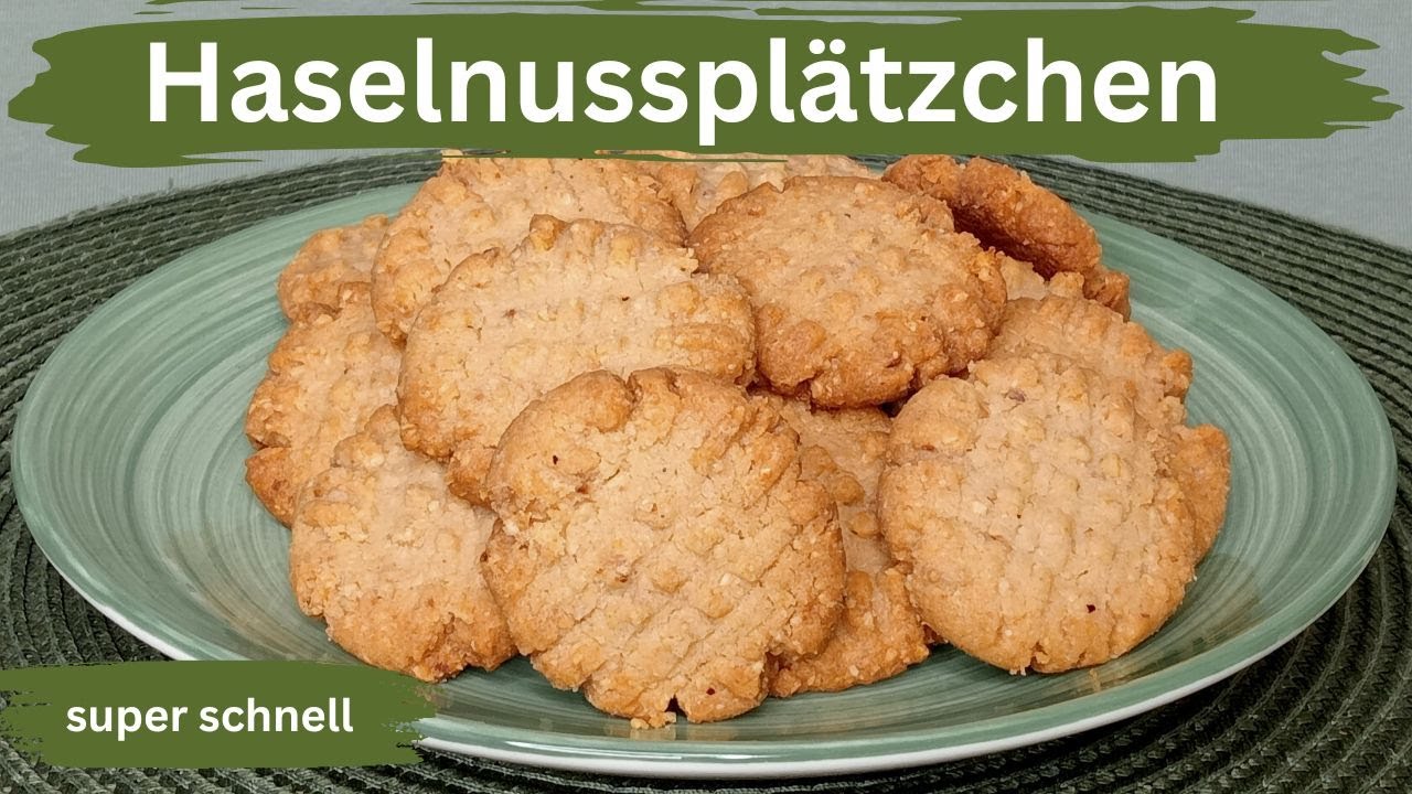 Super schnelle Haselnussplätzchen