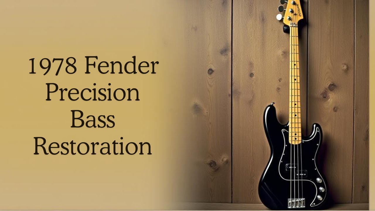 Vintage 1978 Fender Precision Bass Restoration