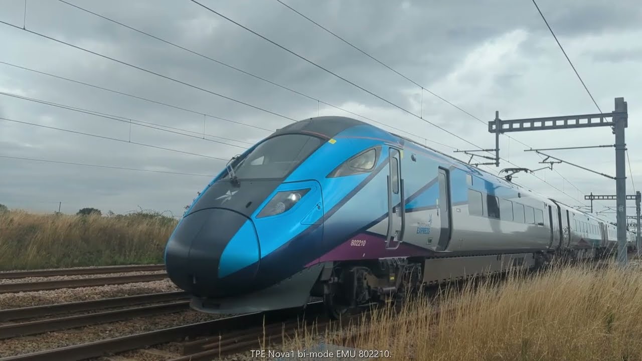 Chasing the Transpennine Route Upgrade's first in-service electric trains, Sunday 3rd Aug.-2025.