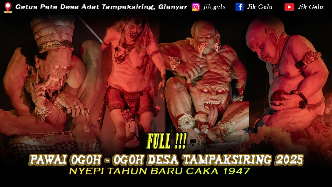 FULL‼️ PAWAI OGOH-OGOH TAMPAKSIRING 2025, NYEPI CAKA 1947 !!