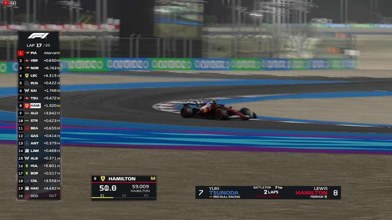 🏁 LIVE Sprint Race | F1 25 Qatar Grand Prix 2025 | Losail International Circuit | 