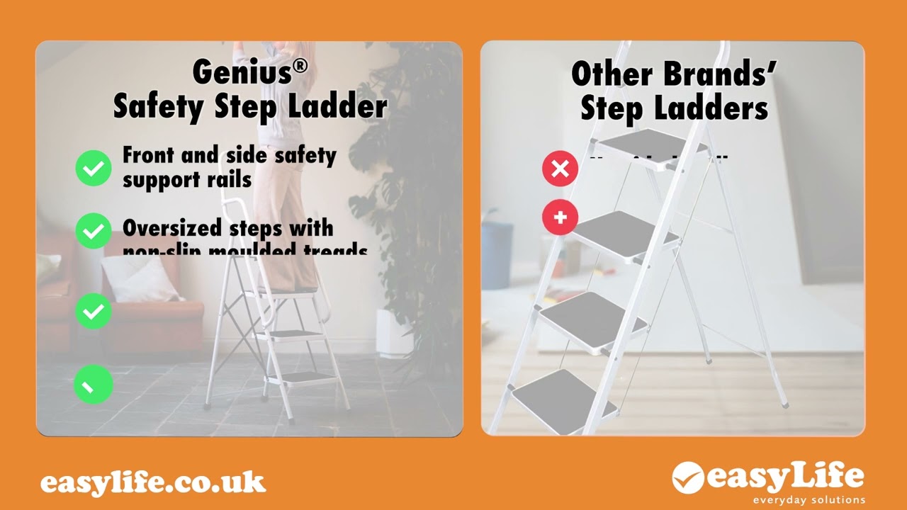 The Genius Safety Step Ladder: The Safety Step Ladder That Won't Let You Down