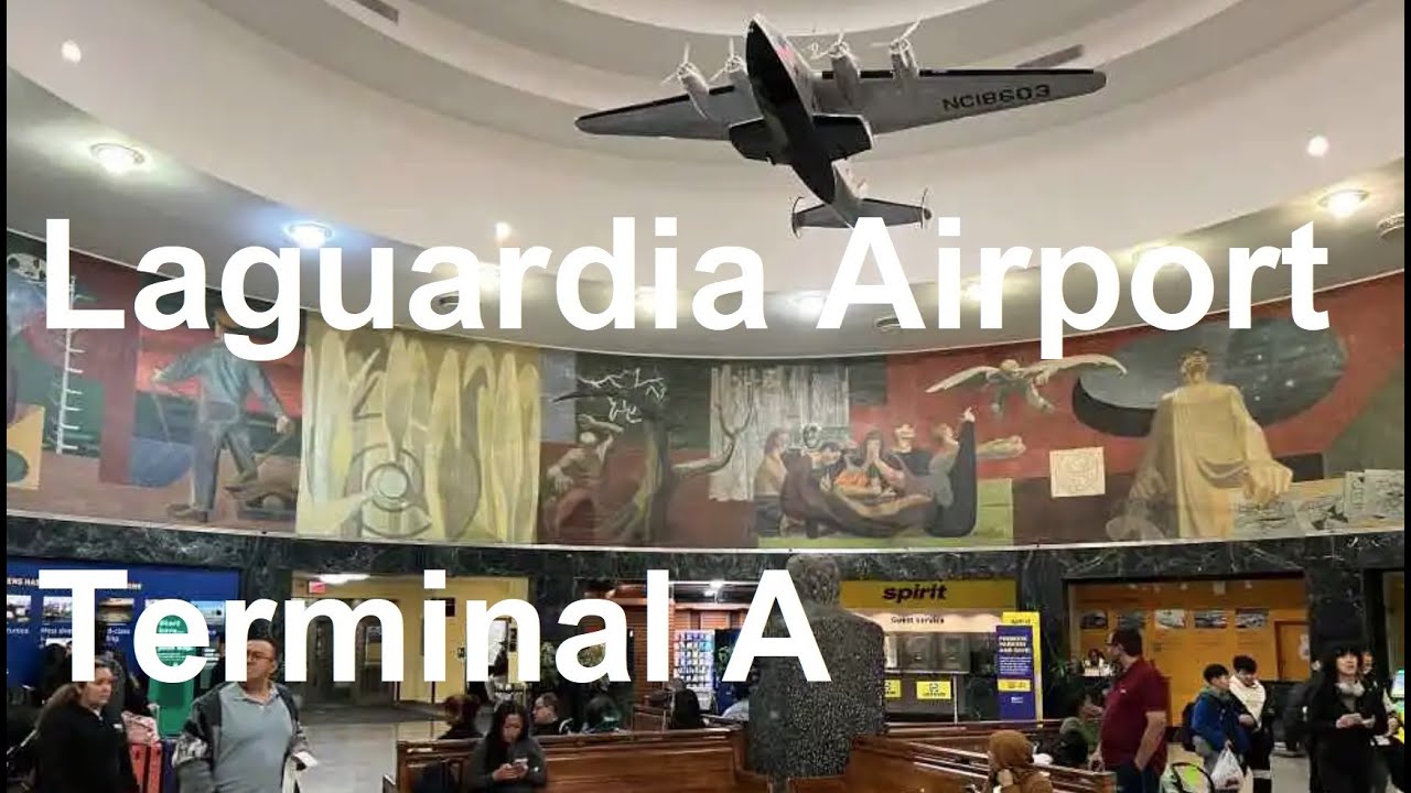 New York LaGuardia Airport Terminal A walking tour | Q70 Bus | Spirit Airlines | Frontier Airlines