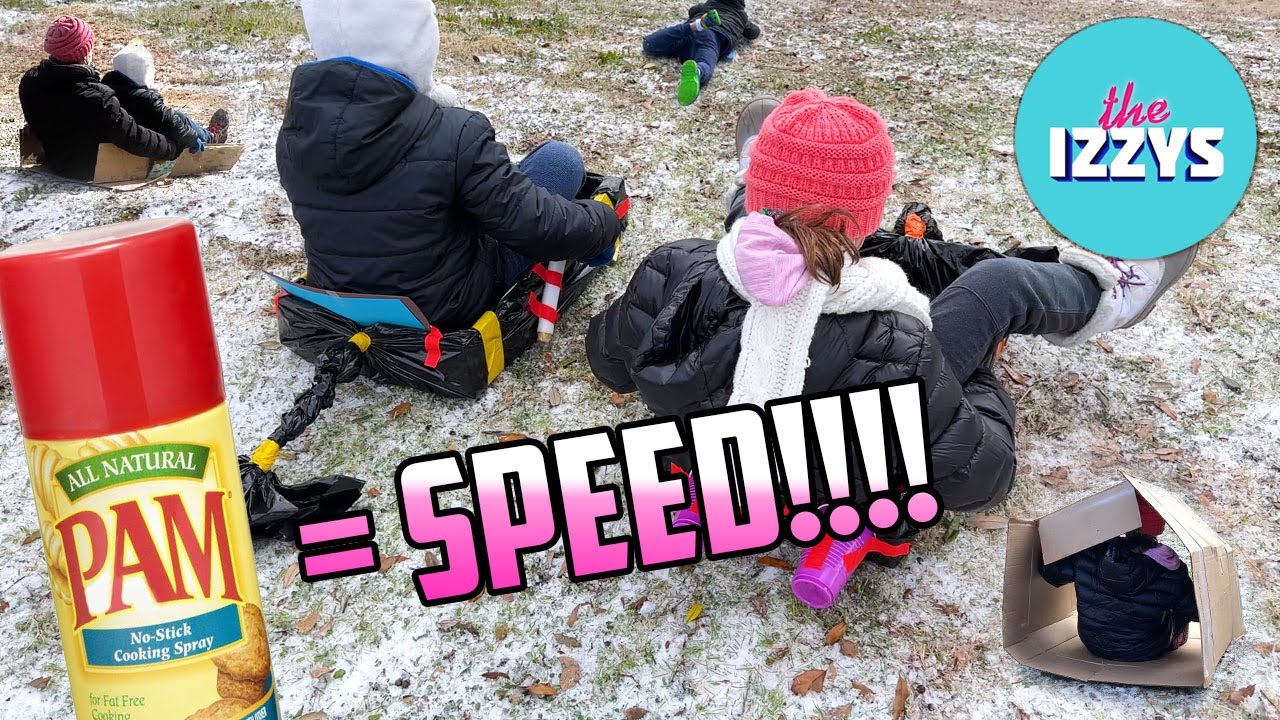 DIY Sleds And BUTTER SPRAY?!?!