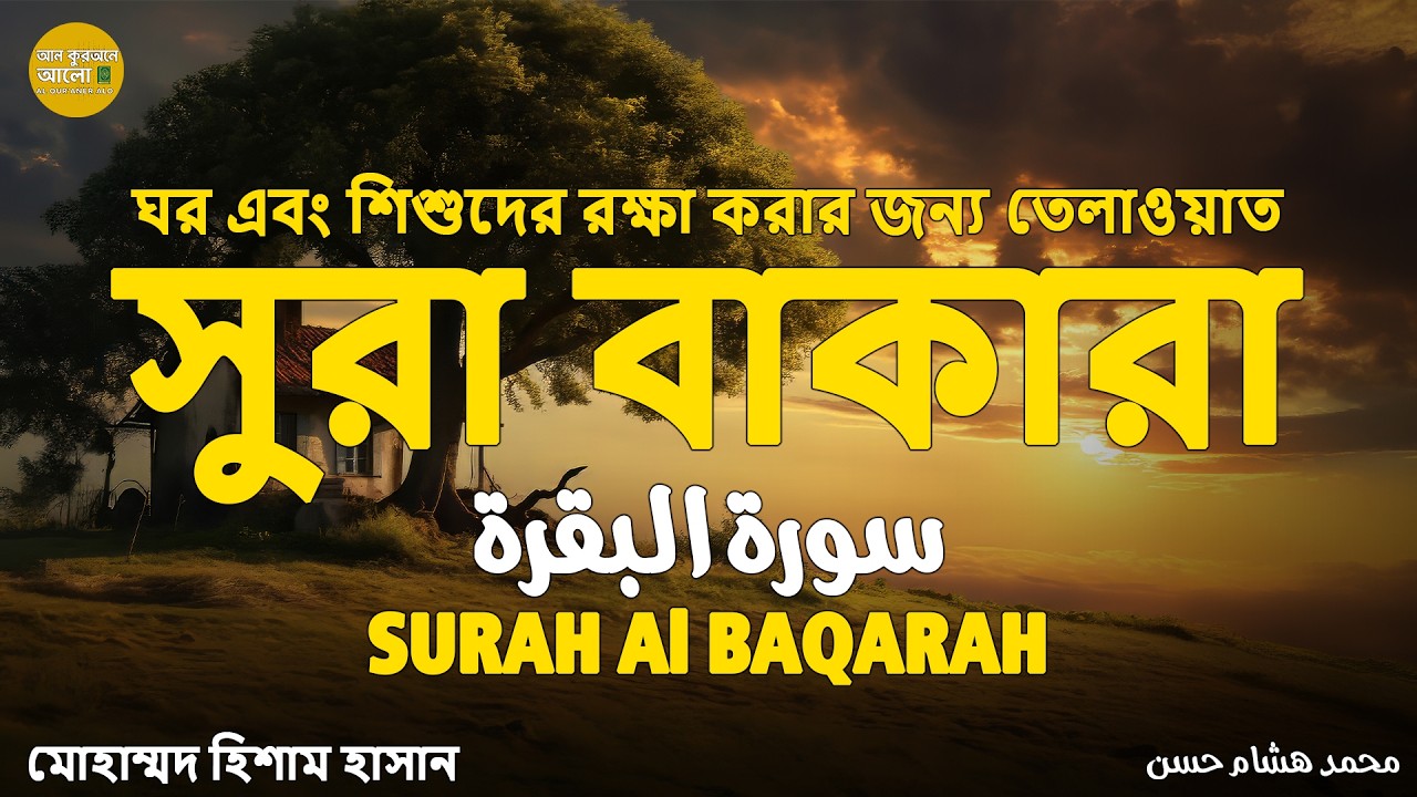 সুরা বাকারা (سورة البقرة) - ঘর এবং শিশুদের রক্ষা করার জন্য তেলাওয়াত | Surah Al Baqarah Recitation
