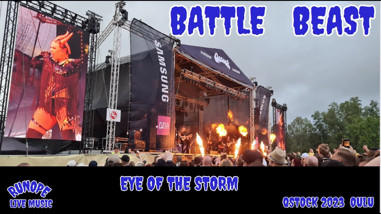 Battle Beast - Eye of the Storm , Qstock 2023 , 4K,  @RunoPe_Music