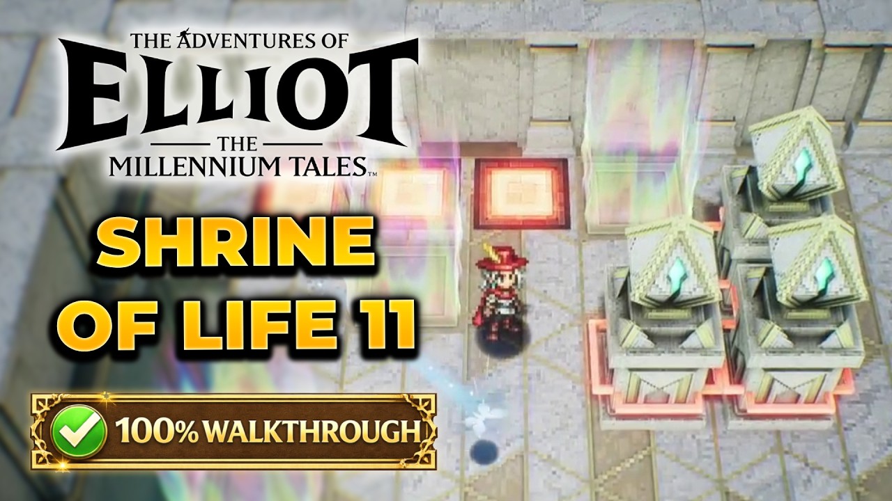 The Adventures of Elliot &mdash; Как пройти Shrine of Life 11 (прохождение на 100%)