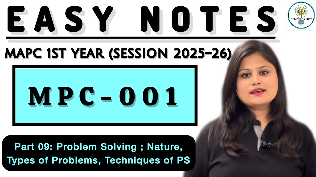 Easy Notes - Dec 25 Paper 1 Part 9 MPC001