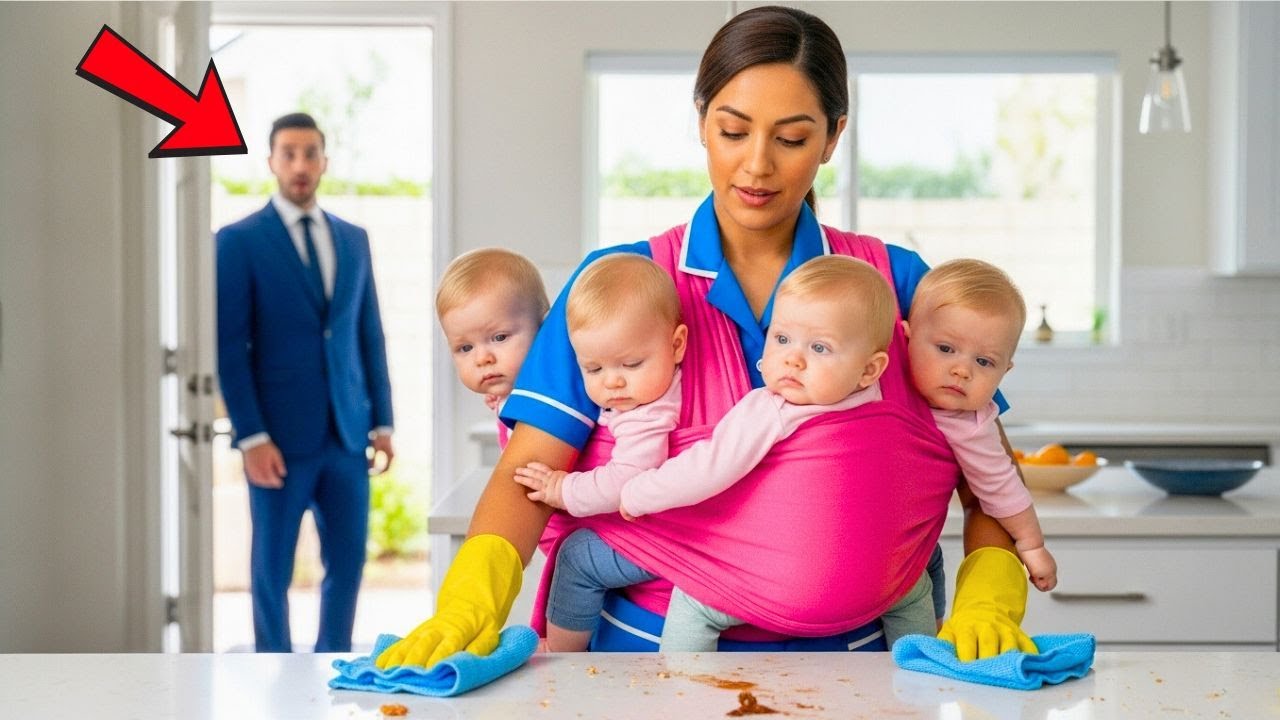 MILIONERI GJET SHËRBËTOREN E TIJ DUKE MBAJTUR KATËRNJAKËT E SAJ NDËRSA PASTRONTE...