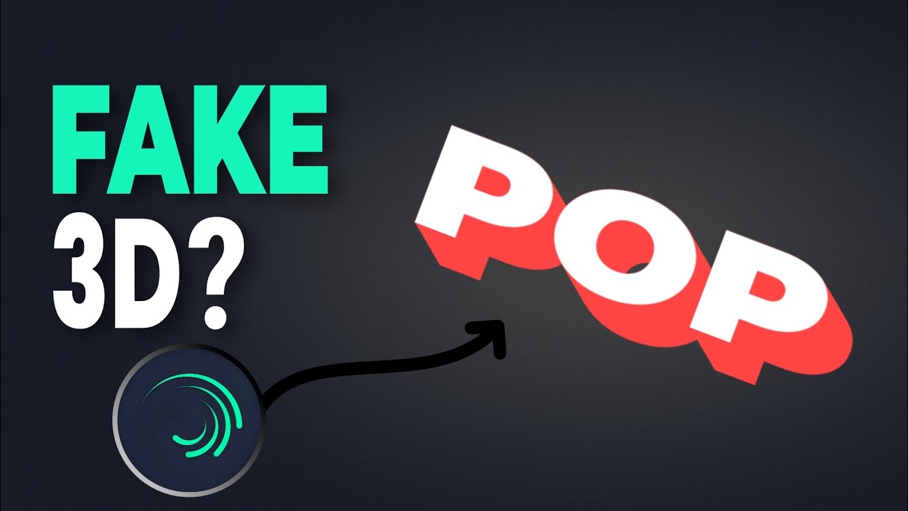This 3D Text Is FAKE (Made on a Phone)