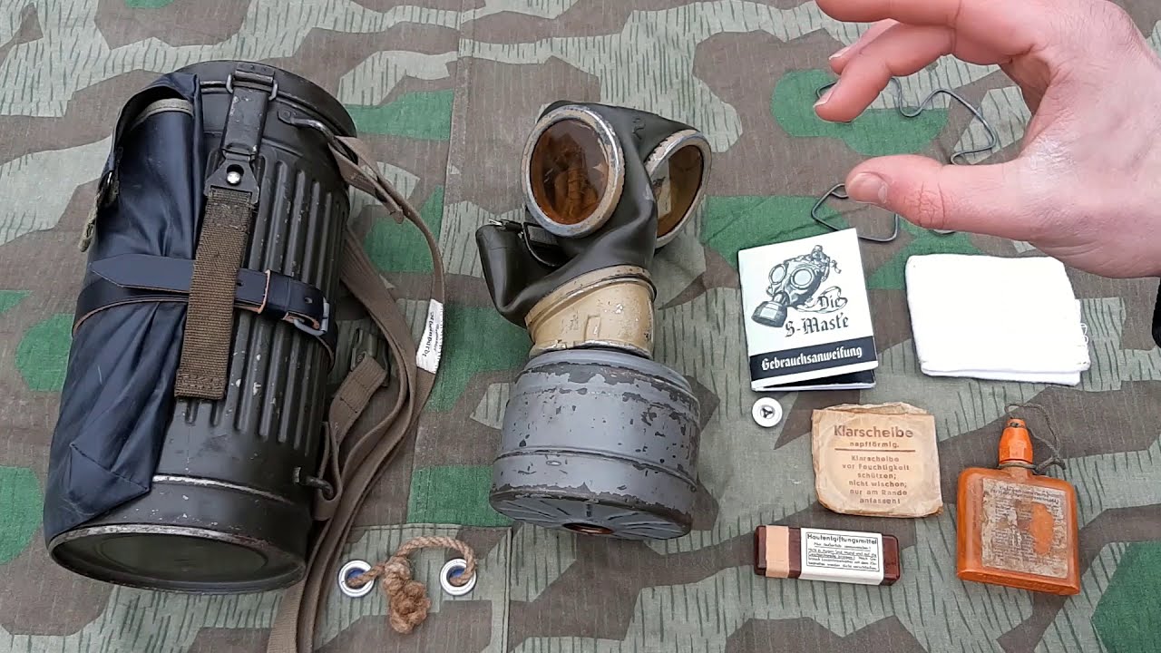 Wehrmacht gas mask set-up | my re-enactment set-up