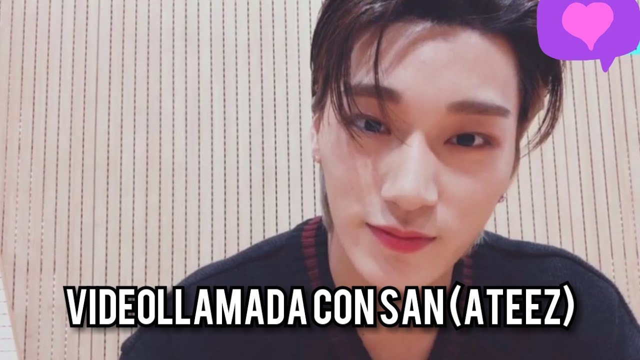 Videollamada con San (ATEEZ) ~Tierno y celoso~ // Imagina con San